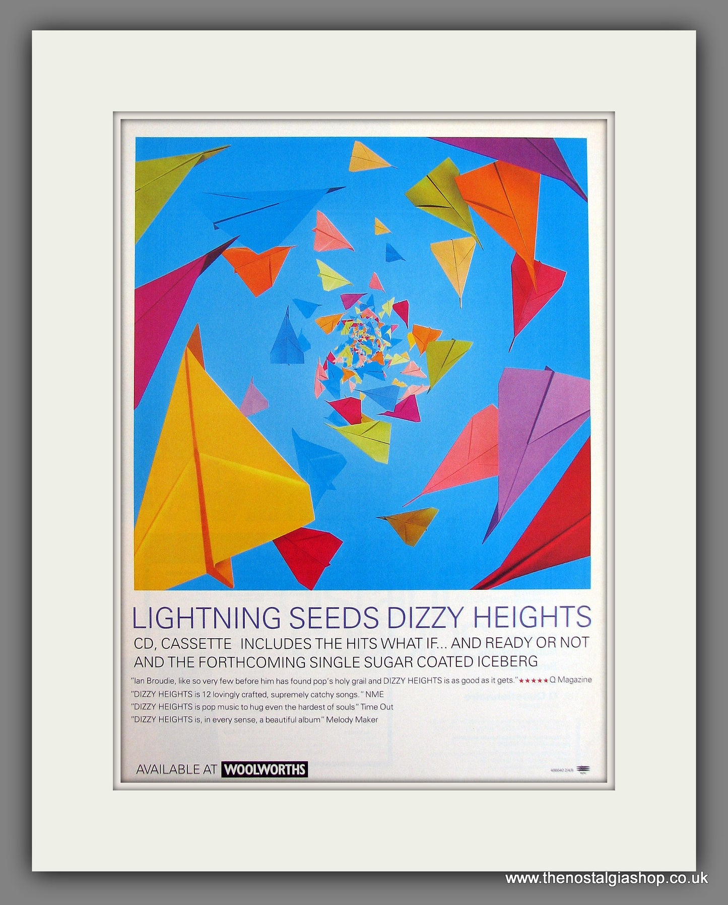 Lightening Seeds (The) Dizzy Heights. Original Vintage Advert 1997 (ref AD56201)