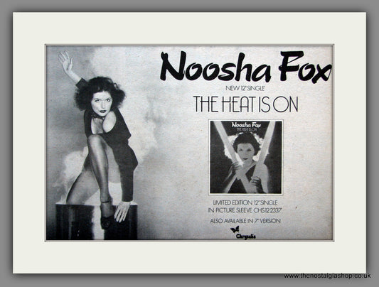 Noosha Fox. The Heat is on. 1979 Original Advert (ref AD51323)