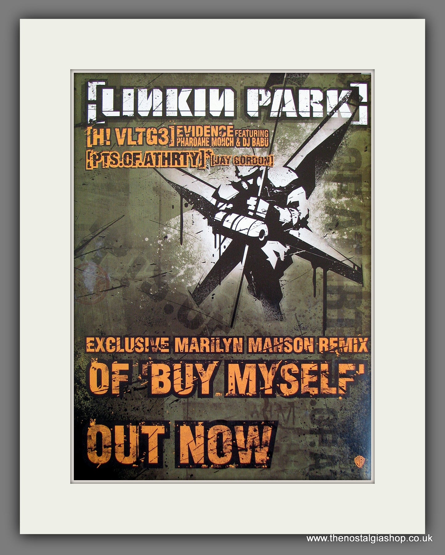 Linkin Park Marilyn Manson Remix Of Buy Myself. Original Vintage Advert 2002 (ref AD56222)