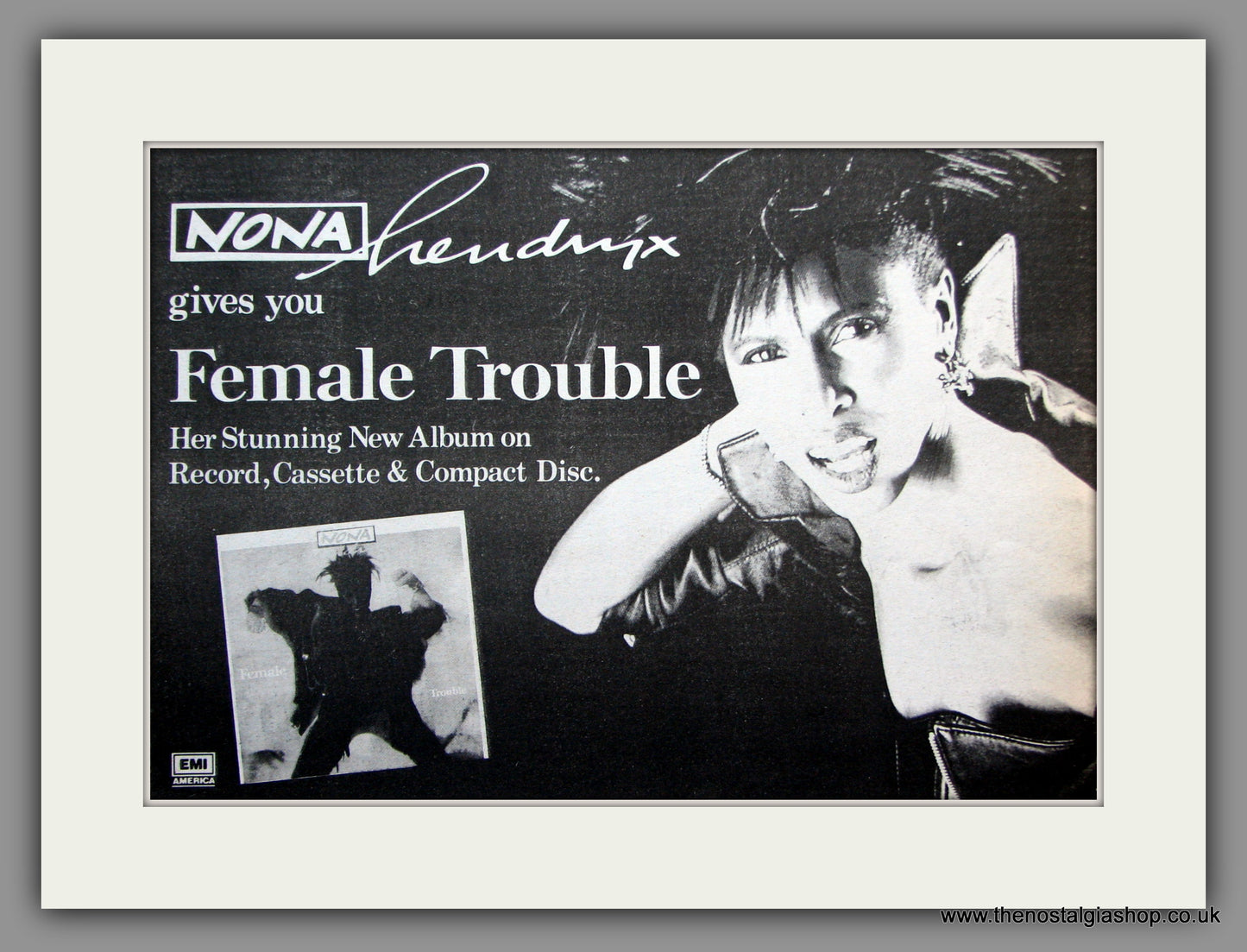 Nona Hendryx. Female Trouble. 1987 Original Advert (ref AD51340)