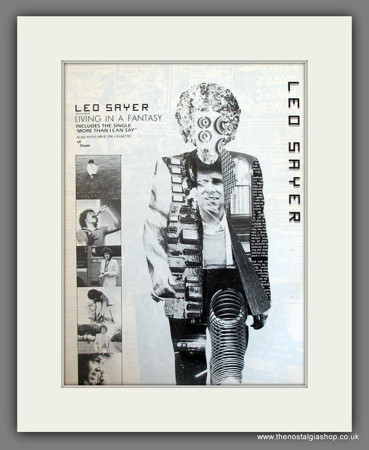 Leo Sayer Living In A Fantasy. Original Vintage Advert 1980 (ref AD56232)