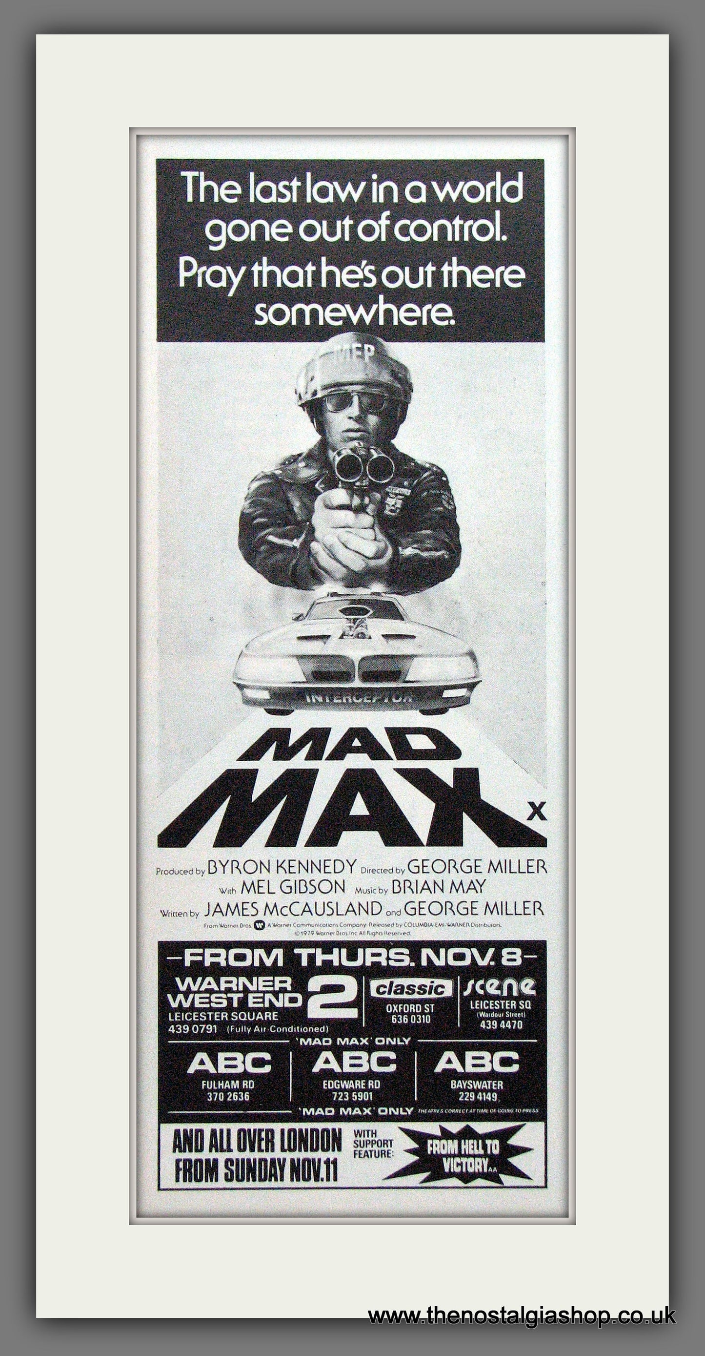 Mad Max. 1979 Original Film Advert (ref AD56133)
