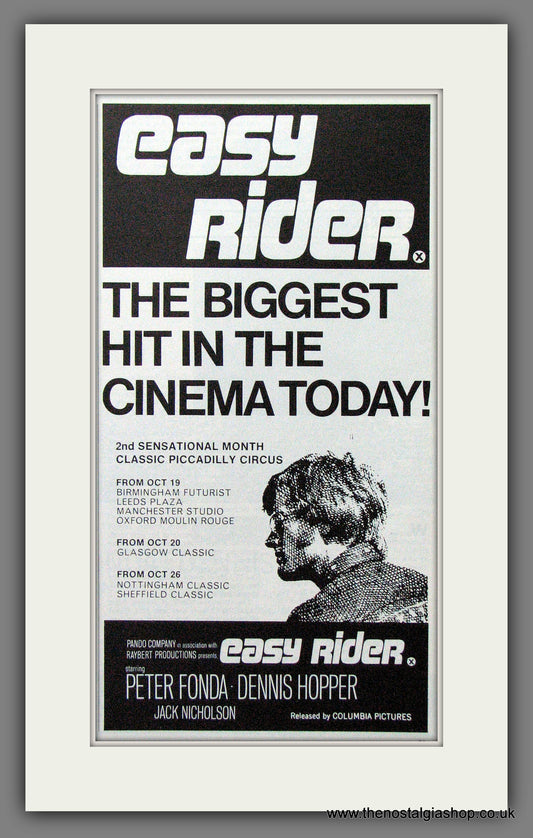 Easy Rider. 1969 Original advert (AD56151)