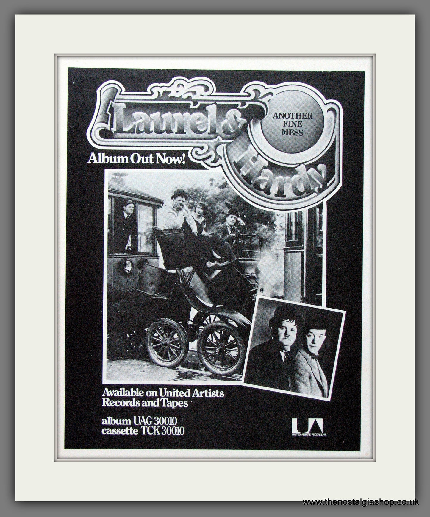 Laurel & Hardy. Another Fine Mess. Soundtrack. 1977 Original advert (AD56166)