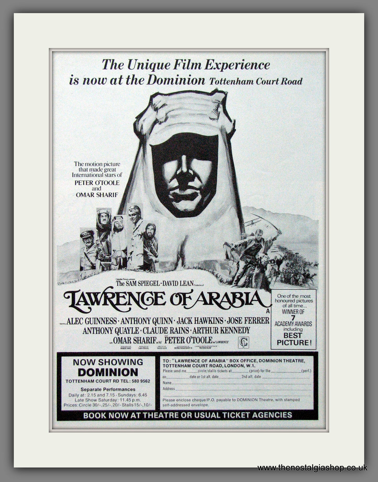 Lawrence Of Arabia. Original Advert 1970 (ref AD56169)