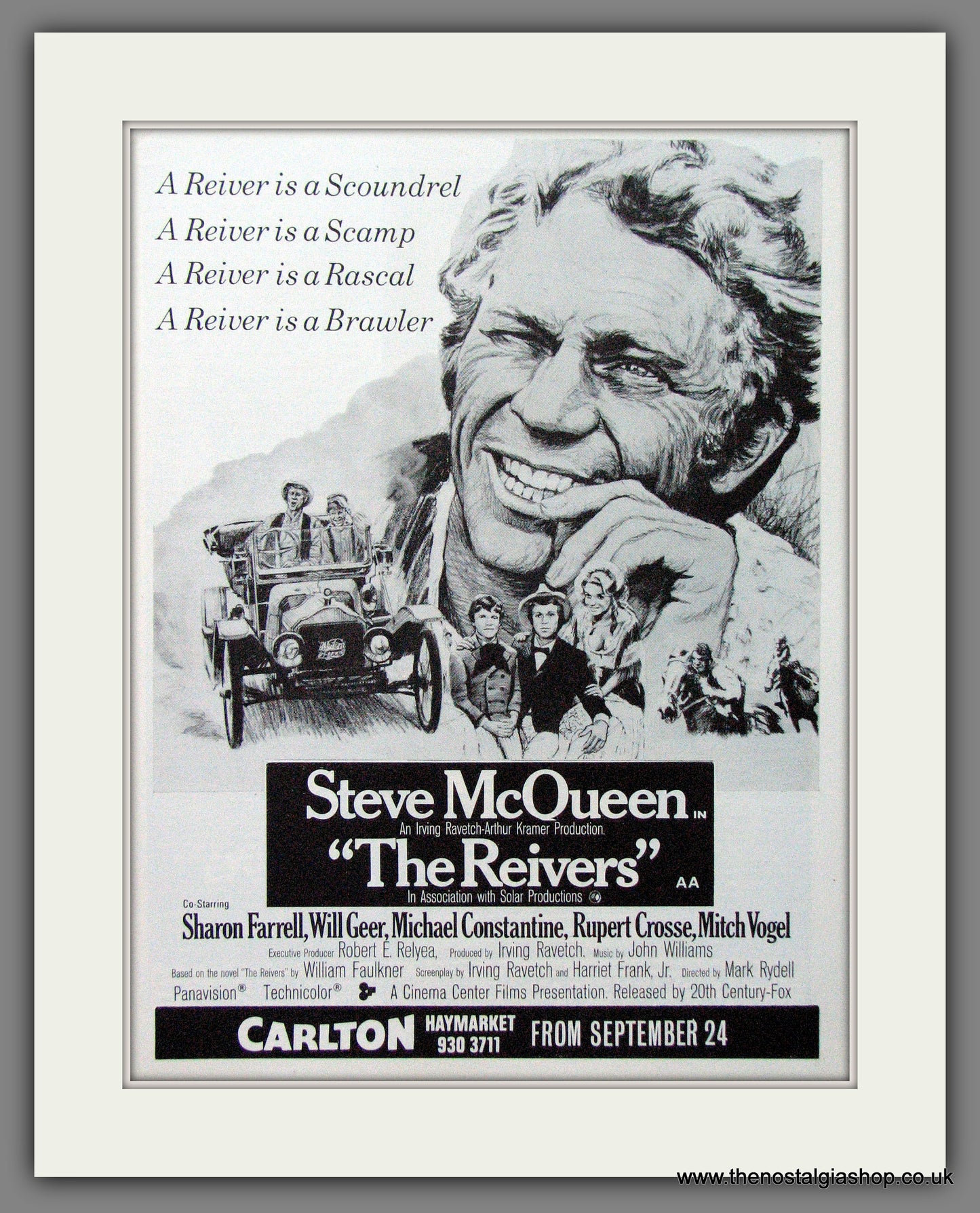 The Reivers. Steve McQueen. 1970 Original advert (AD56170)