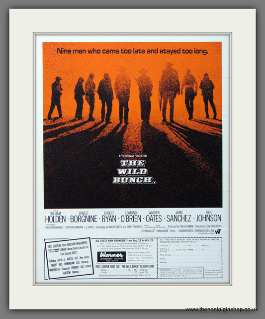 The Wild Bunch. 1969 Original advert (AD56177)