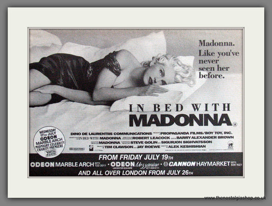 In Bed With Madonna. 1991 Original advert (AD56178)