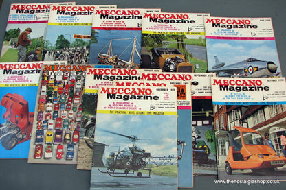 Meccano Magazines 1970. Full year 12 issues.