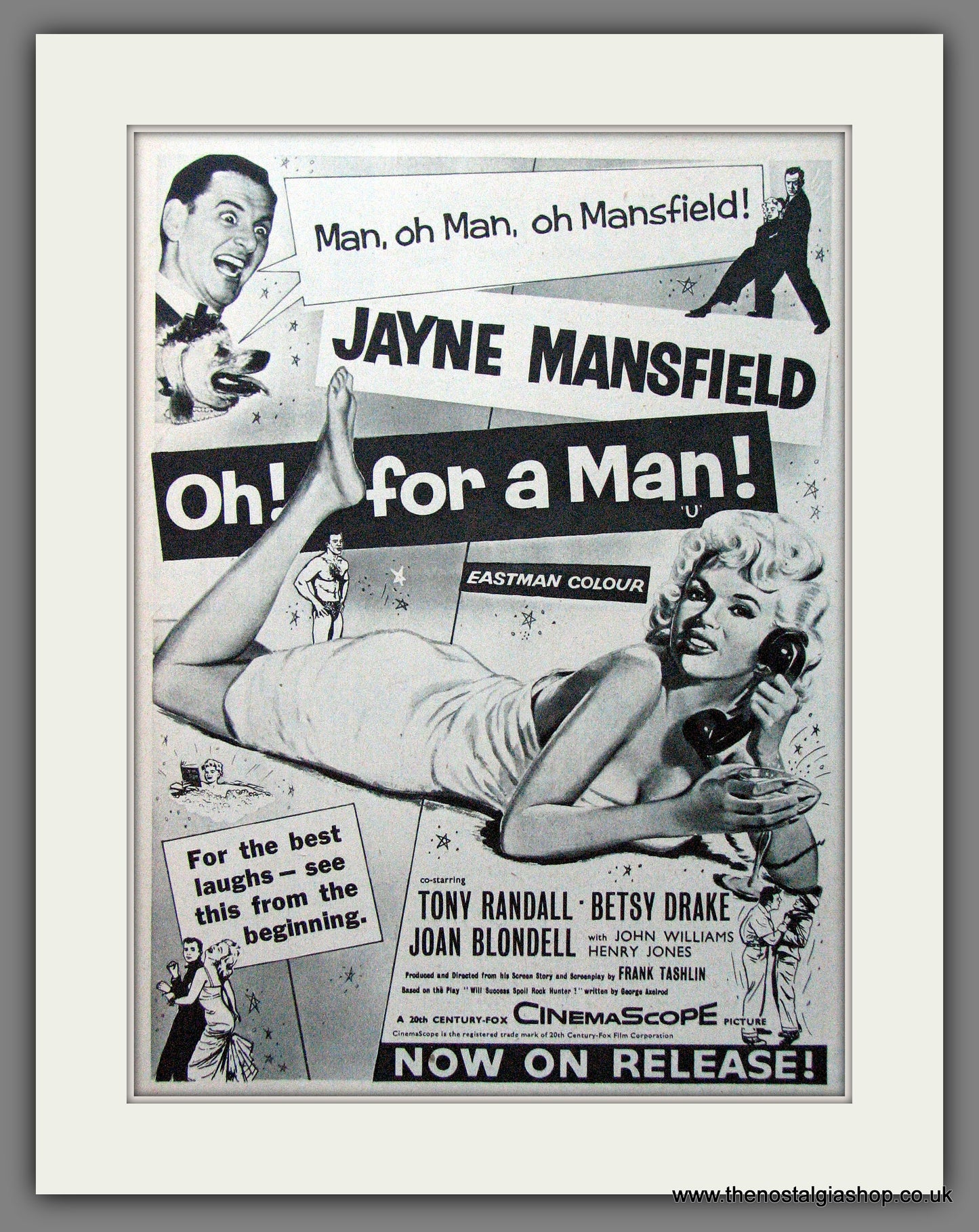 Oh! For A Man. Jayne Mansfield. 1957 Original advert (AD56180)