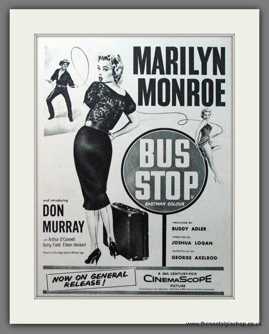 Bus Stop. Marilyn Monroe. 1956 Original advert (AD56182)