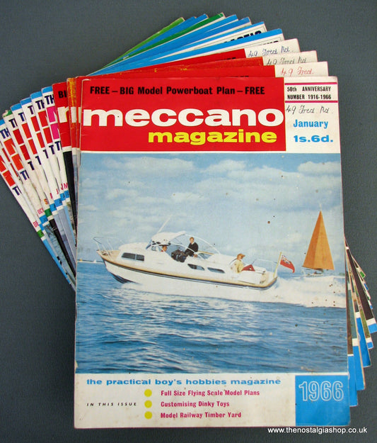 Meccano Magazines 1966. Full year 12 issues.