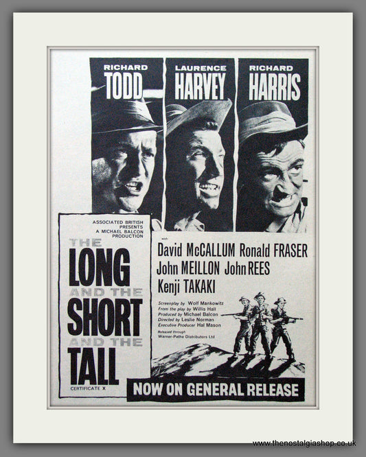 The Long and The Short and The Tall. Vintage Advert 1961 (ref AD56240)