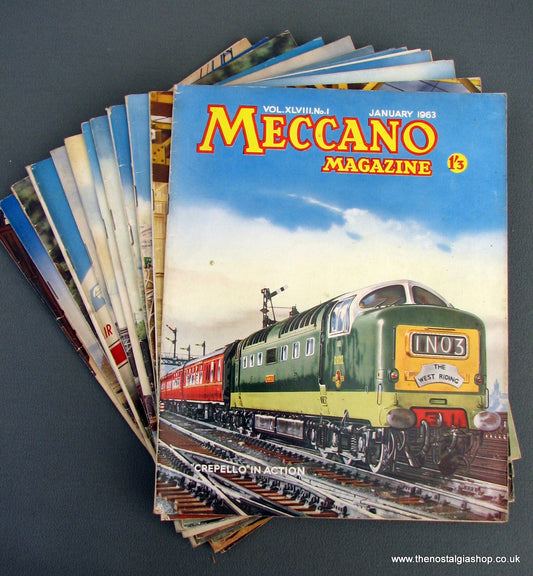 Meccano Magazines 1963. Full year 12 issues.