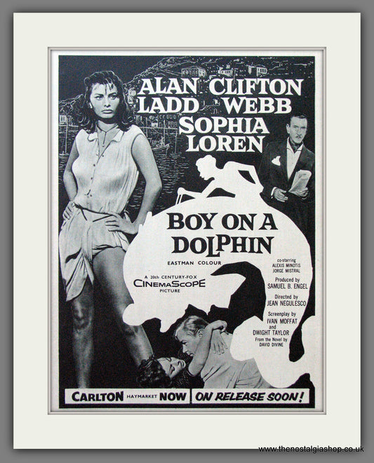 Boy On A Dolphin. Sophia Loren. Vintage Advert 1957 (ref AD56259)