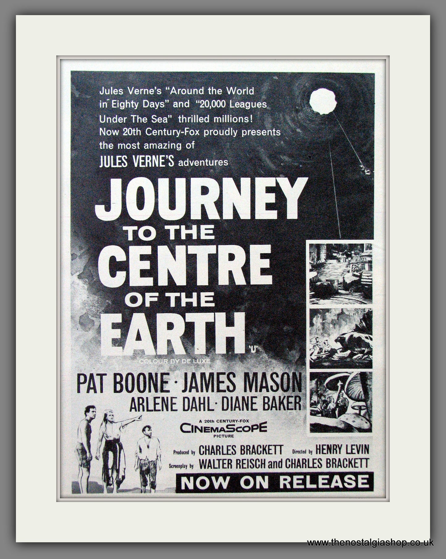 Journey To The Centre Of The Earth. James Mason. Vintage Advert 1960 (ref AD56268)