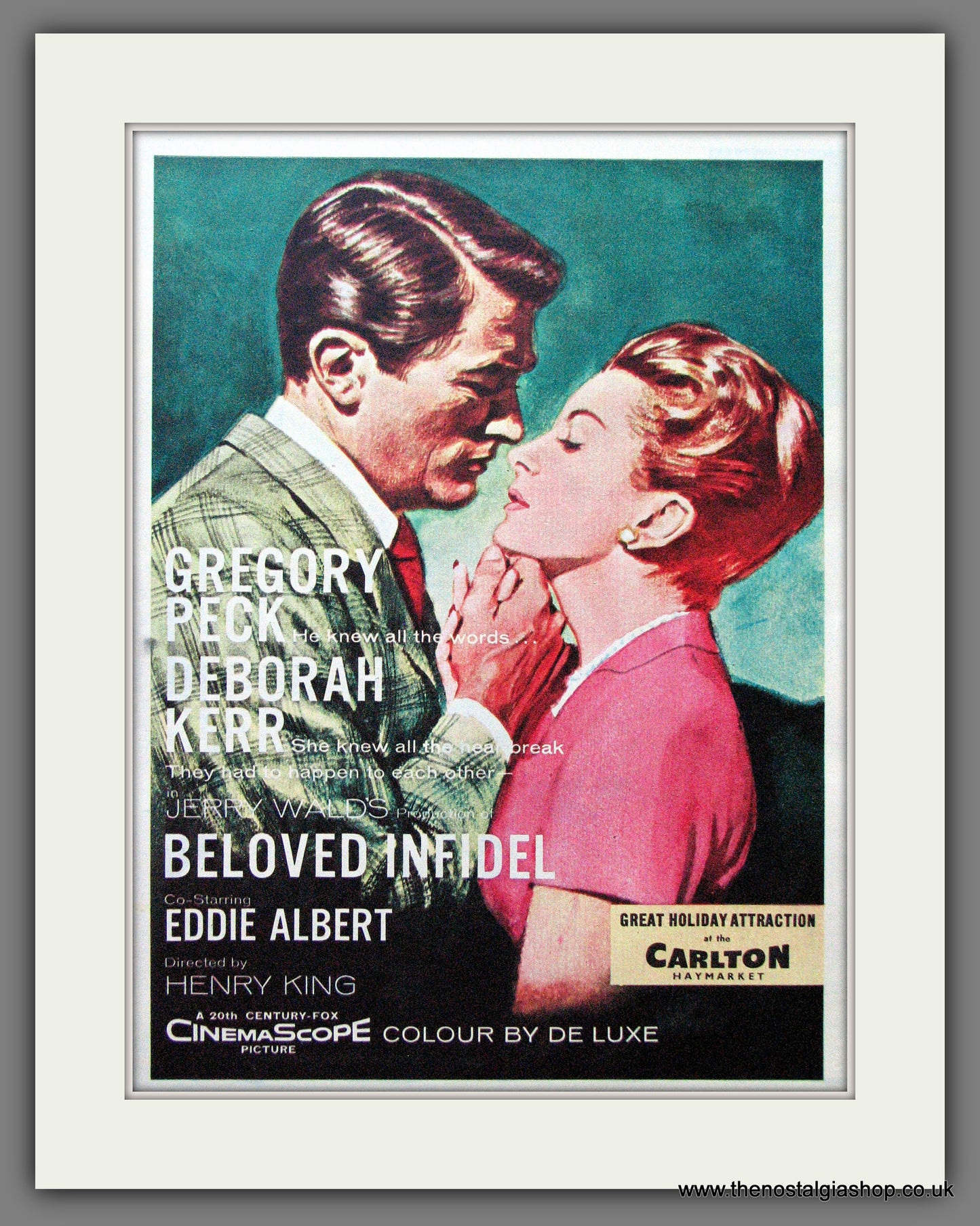 Beloved Infidel. Gregory Peck. Vintage Advert 1960 (ref AD56269)