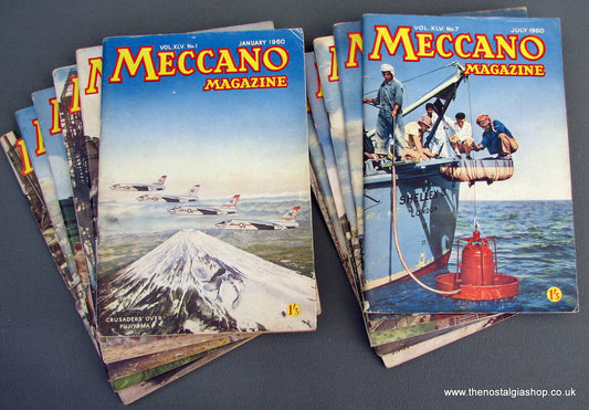 Meccano Magazines 1960. Full year 12 issues.