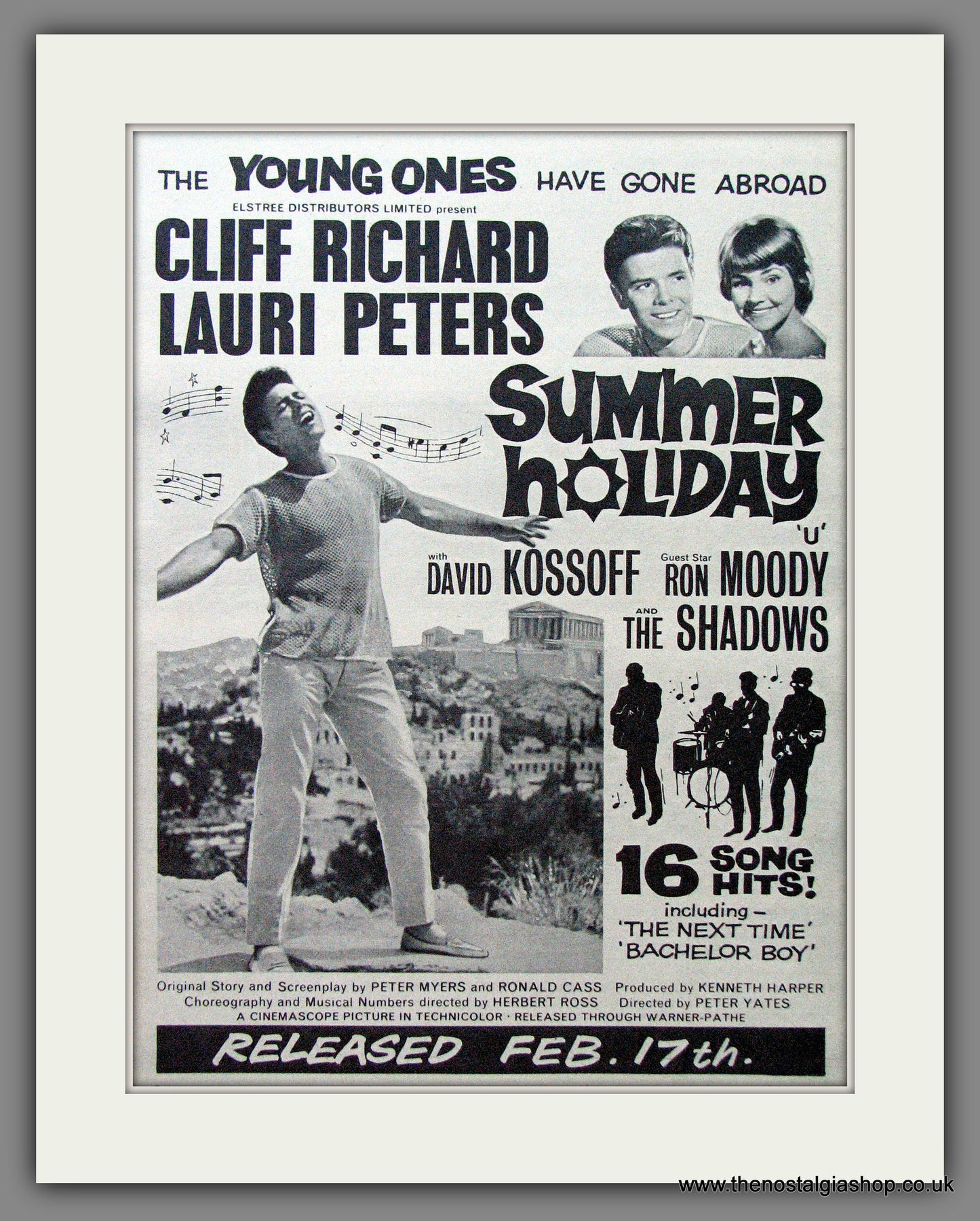 Summer Holiday. Cliff Richard. Vintage Advert 1963 (ref AD56277)