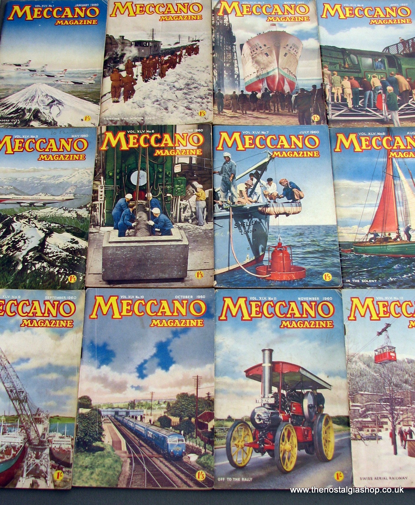 Meccano Magazines 1960. Full year 12 issues.
