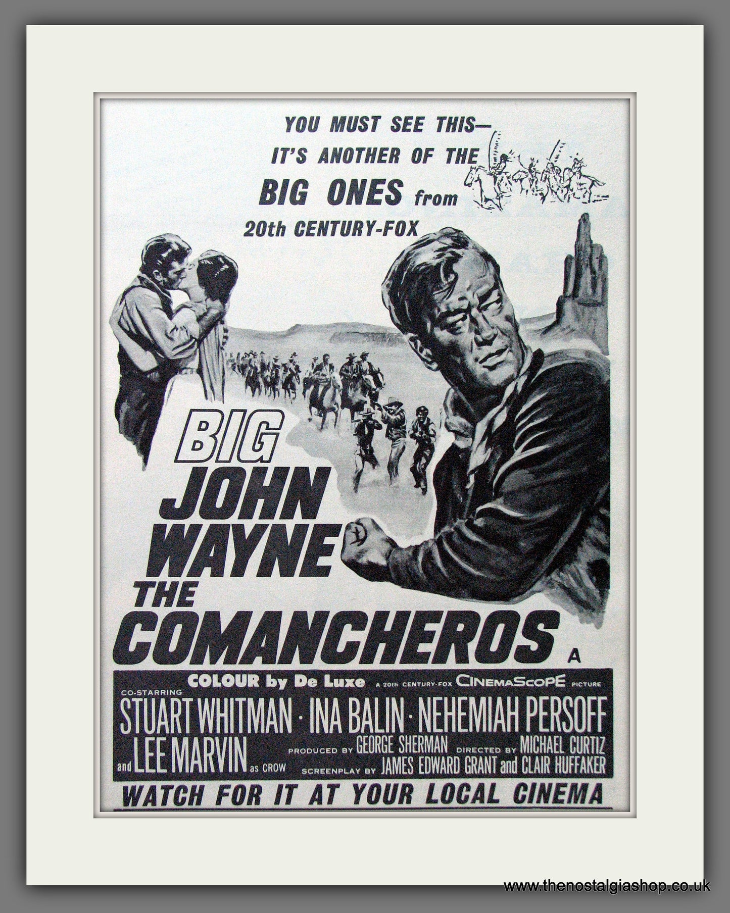 The Comancheros. John Wayne. Vintage Advert 1962 (ref AD56283)