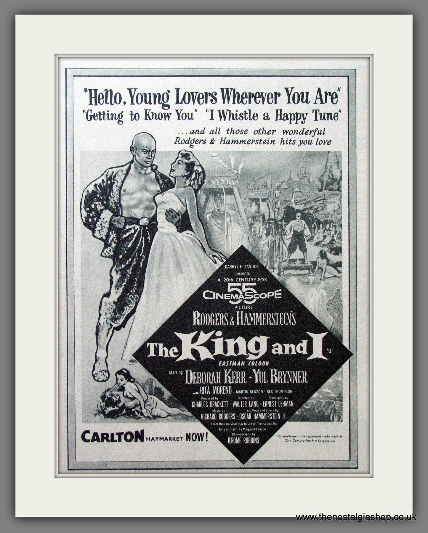 The King And I. Yul Brynner. Vintage Advert 1956 (ref AD56285)