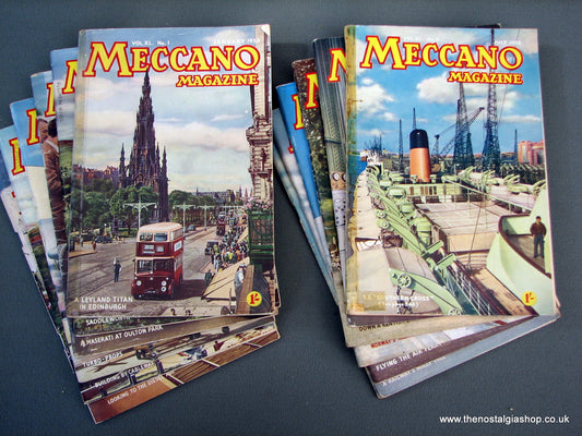 Meccano Magazines 1955. Full year 12 issues.