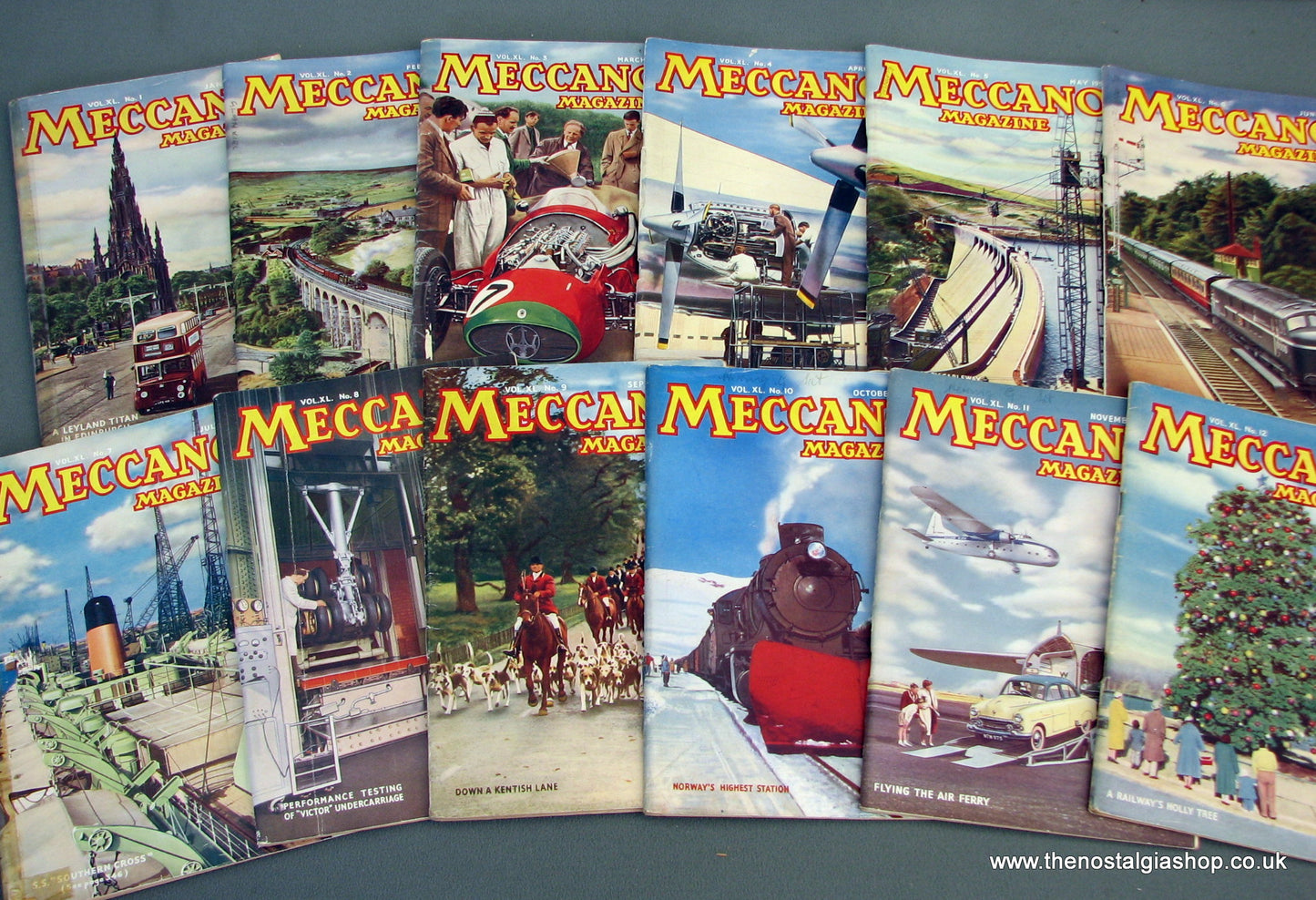 Meccano Magazines 1955. Full year 12 issues.