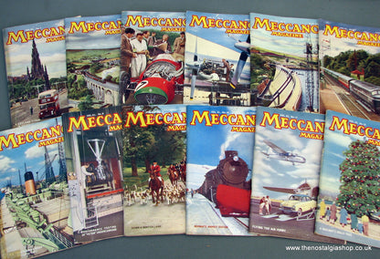 Meccano Magazines 1955. Full year 12 issues.