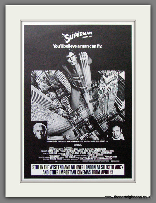 Superman. Christopher Reeve. Vintage Advert 1979 (ref AD56302)