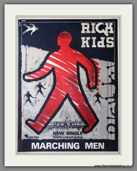 Rich Kids. Marching Men 1978. Original Advert (ref AD11272)