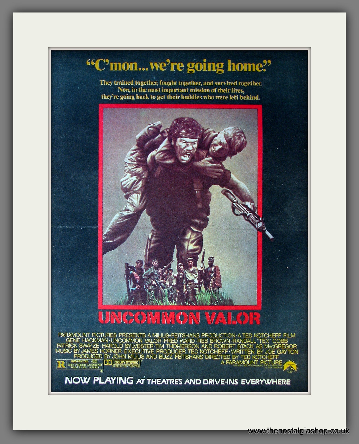 Uncommon Valor. Gene Hackman. Vintage Advert 1983 (ref AD13801)