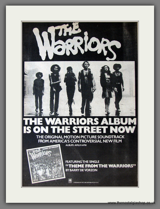 Warriors (The) Soundtrack. Vintage Advert 1979 (ref AD13809)