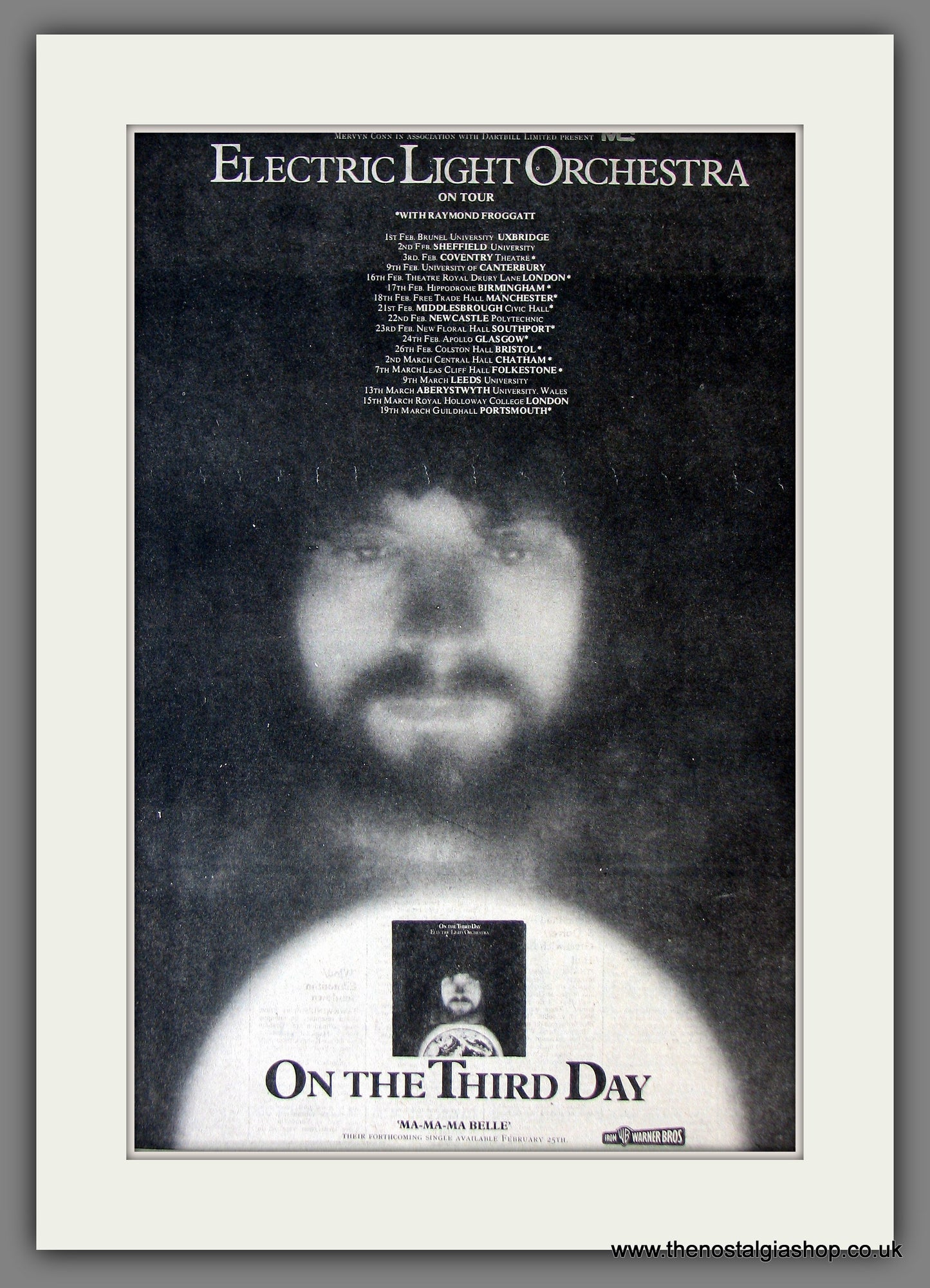 Electric Light Orchestra. On The Third Day. Original Advert 1974 (ref AD13829)