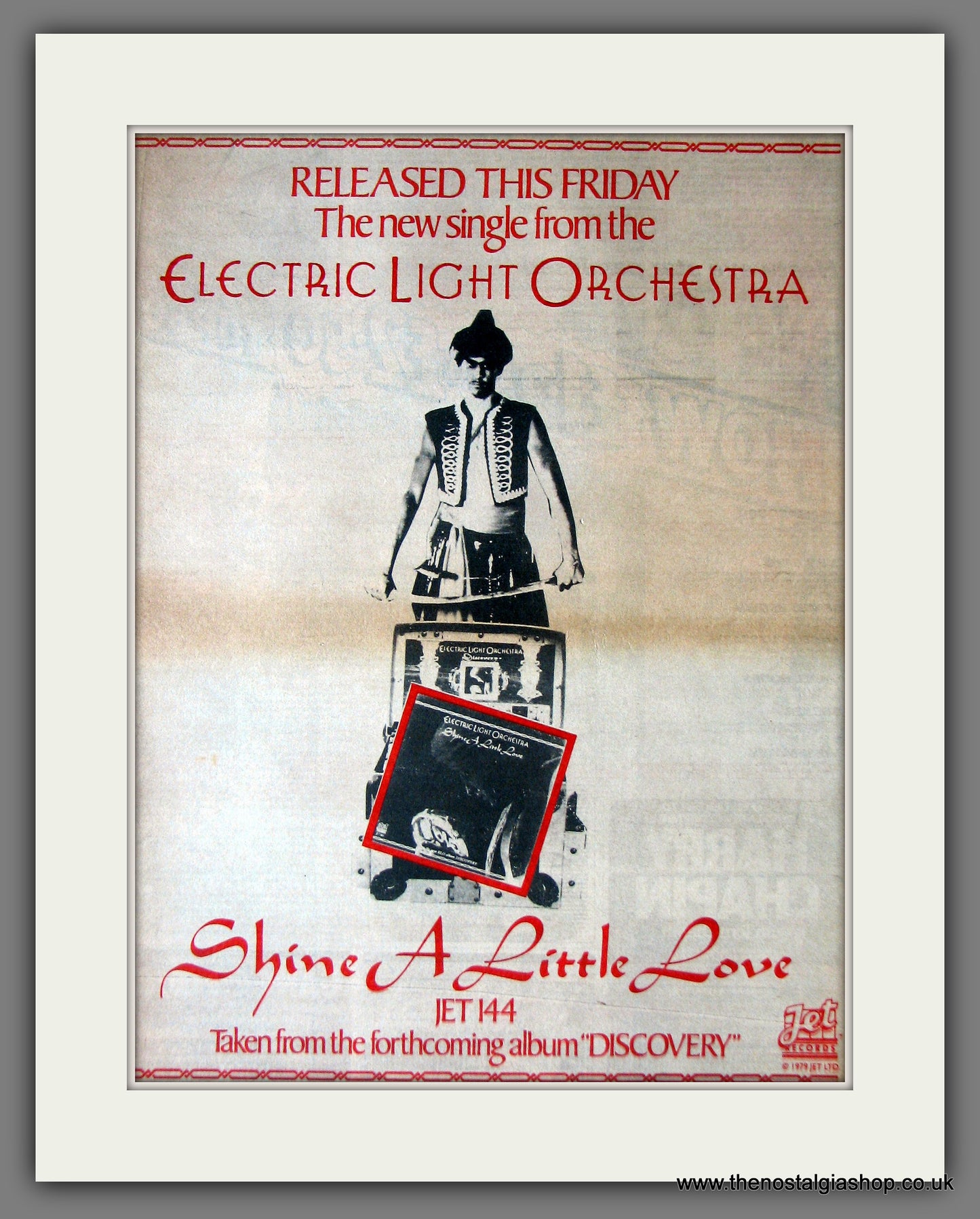Electric Light Orchestra. Shine A Little Love. Original Advert 1979 (ref AD13830)