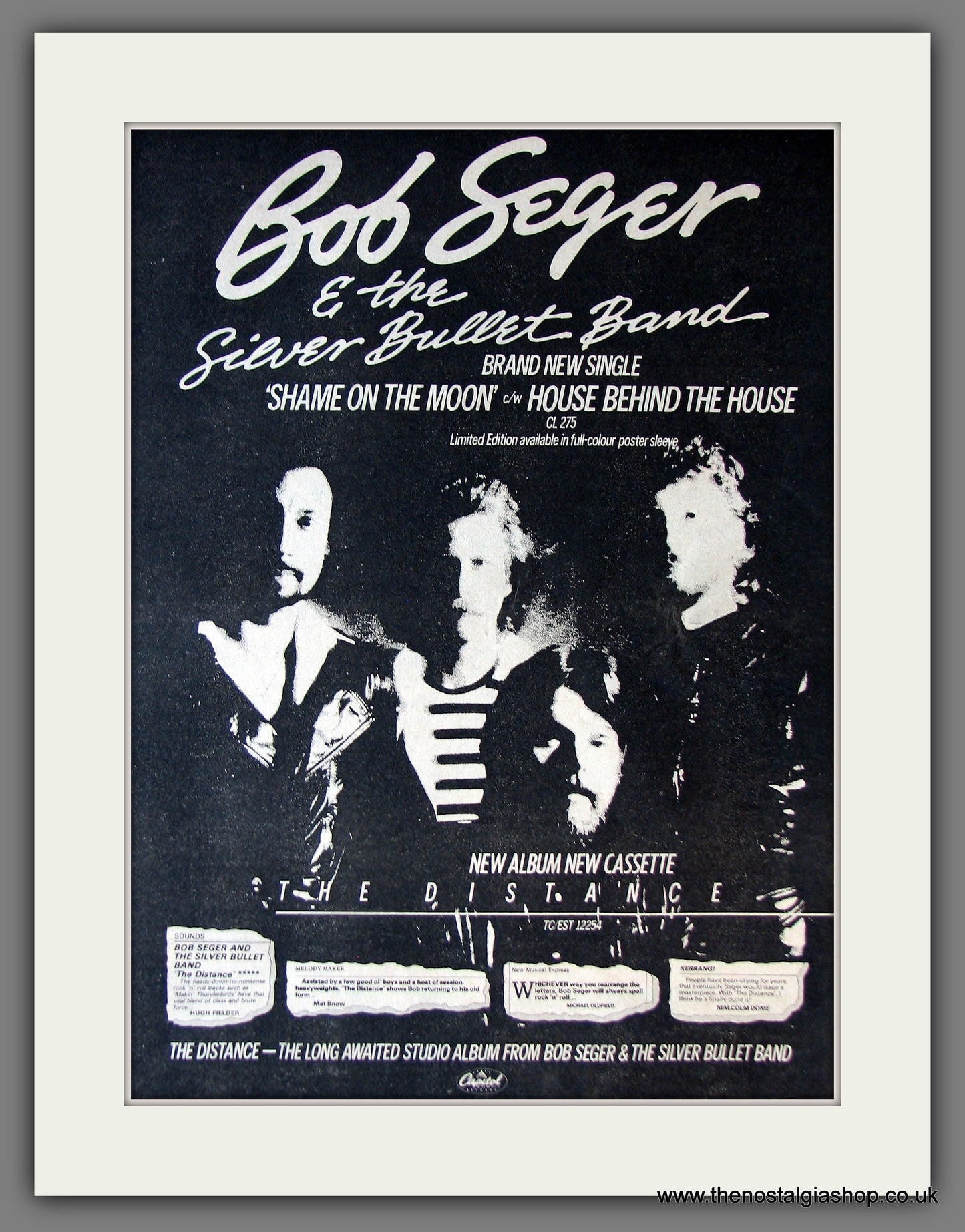 Bob Seger. The Distance. Original Advert 1983 (ref AD13870)