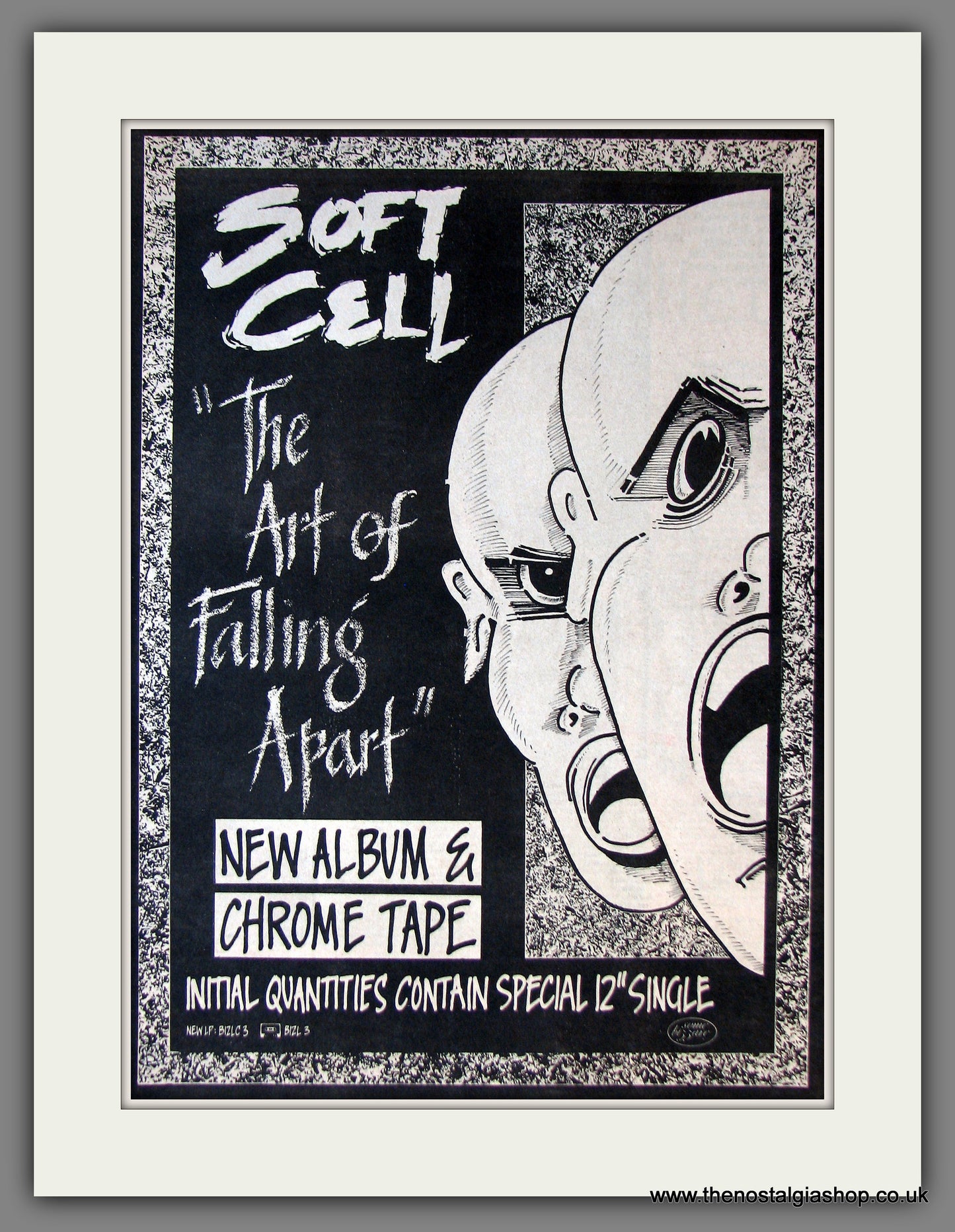 Soft Cell. The Art Of Falling Apart. Original Advert 1983 (ref AD13873)