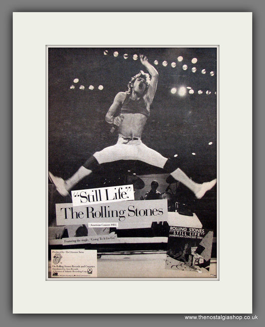 Rolling Stones. Still Life. Vintage Advert 1982 (ref AD13878)