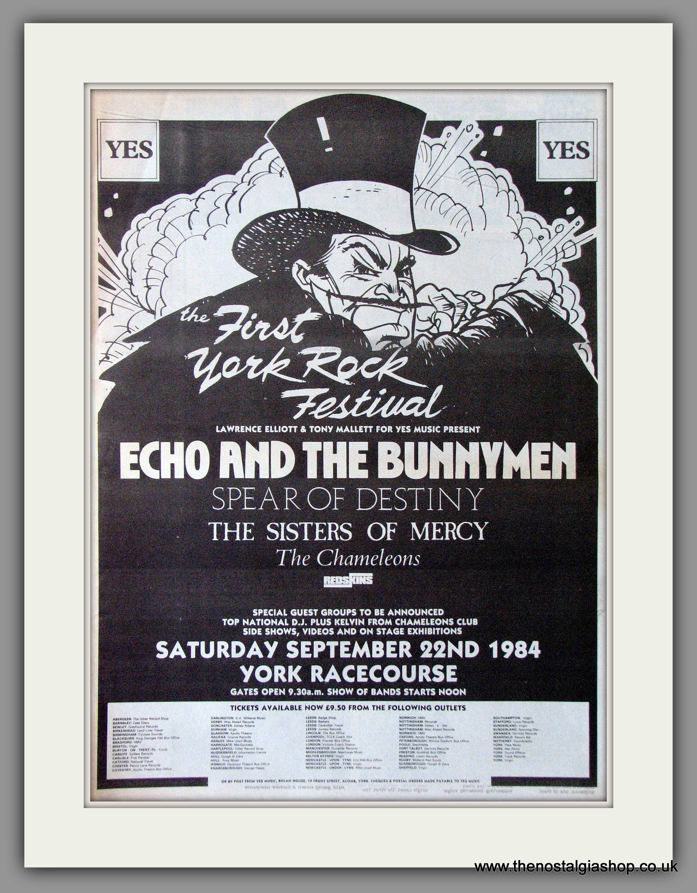 York Rock Festival (The 1st) York Racecourse. Vintage Advert 1984 (ref ...
