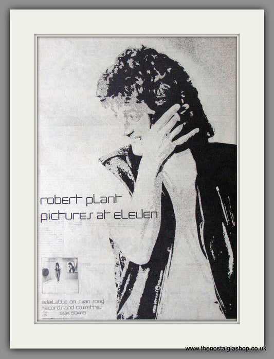 Robert Plant. Pictures At Eleven. Vintage Advert 1982 (ref AD11402)