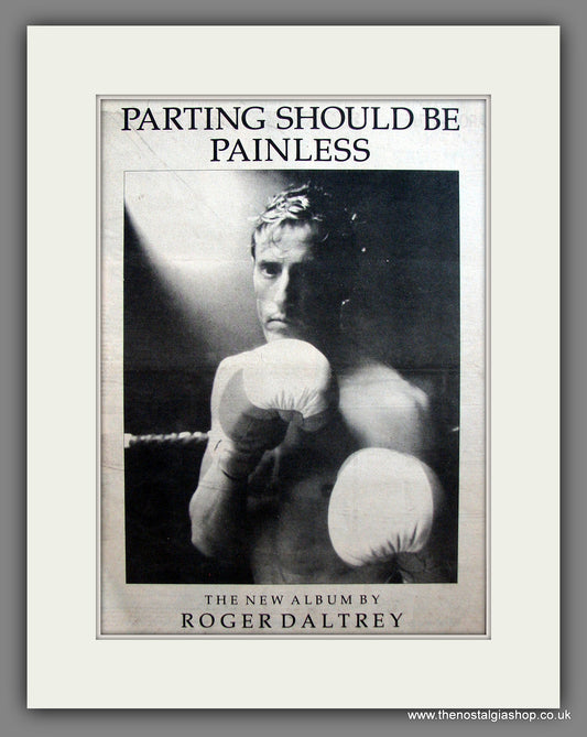 Roger Daltry. Parting Should Be Painless. Vintage Advert 1984 (ref AD13910)