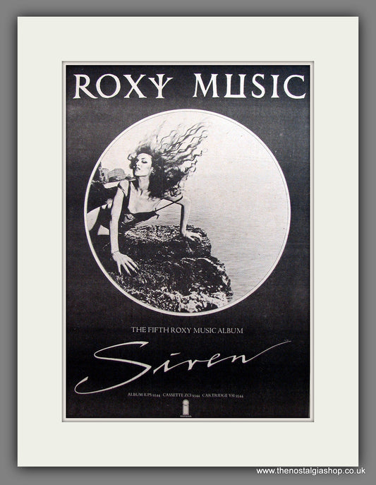 Roxy Music. Siren. Vintage Advert 1975 (ref AD13917)