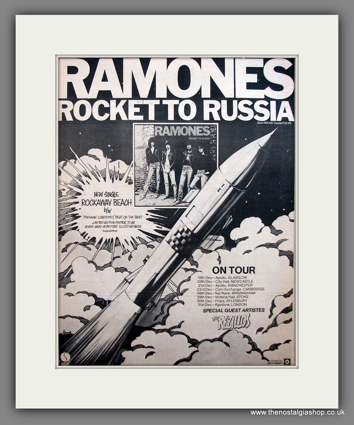 Ramones. Rocket To Russia. Vintage Advert 1977 (ref AD13931)