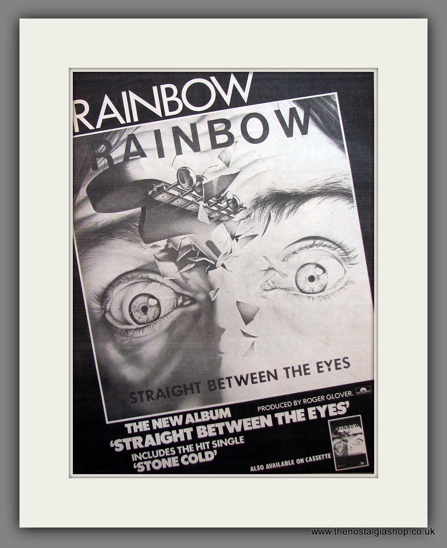 Rainbow Straight Between The Eyes. Vintage Advert 1982 (ref AD13946)