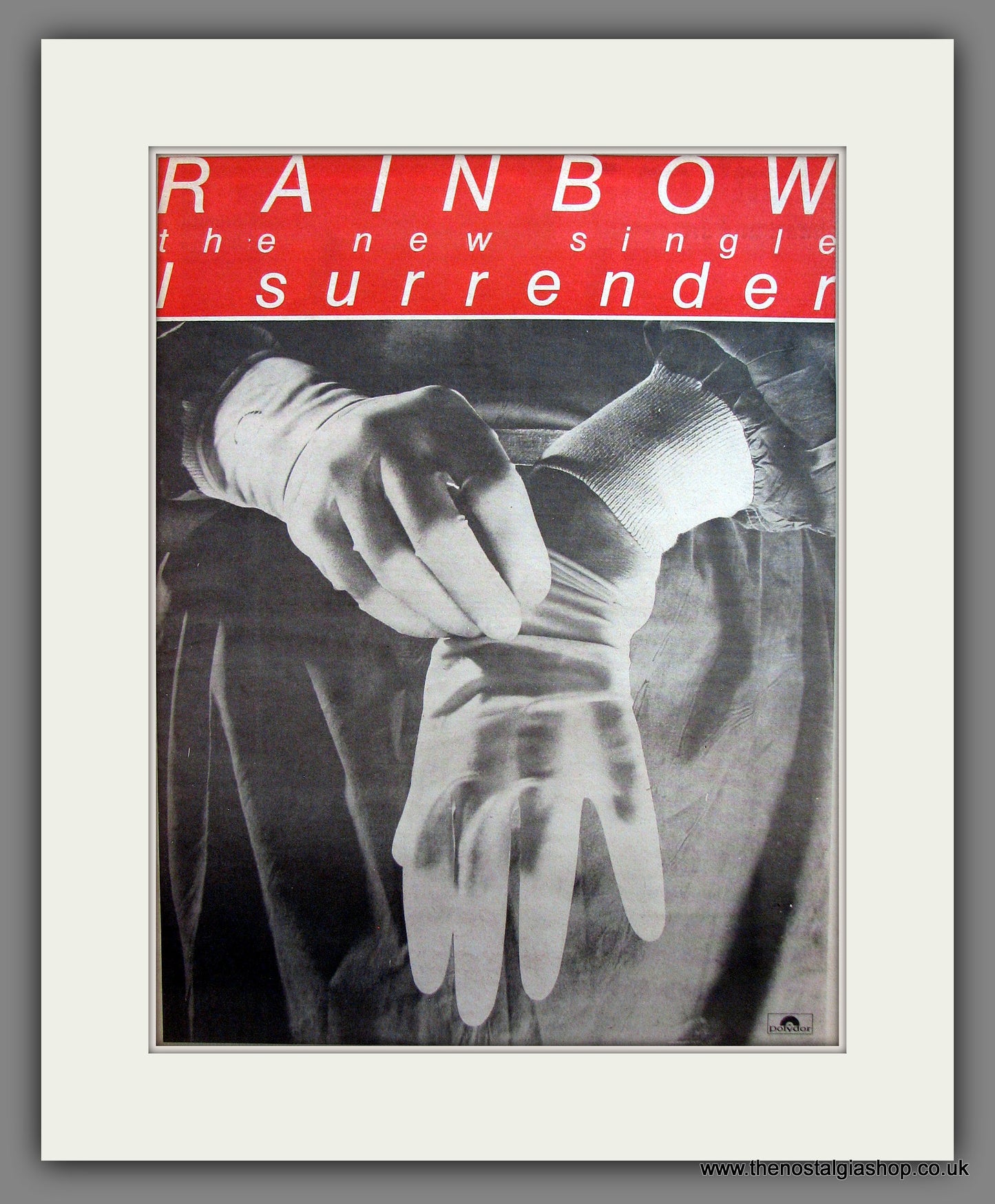 Rainbow I Surrender. Vintage Advert 1981 (ref AD13947)
