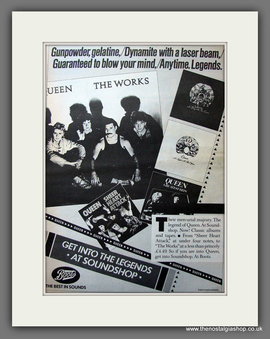 Queen. Classic Albums. Vintage Advert 1984 (ref AD13966)