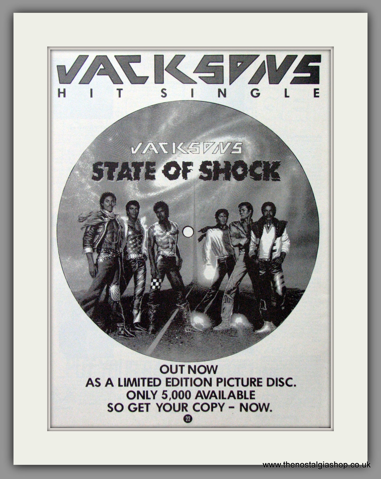 Jacksons (The) State Of Shock. 1984 Original Advert (ref AD53318)