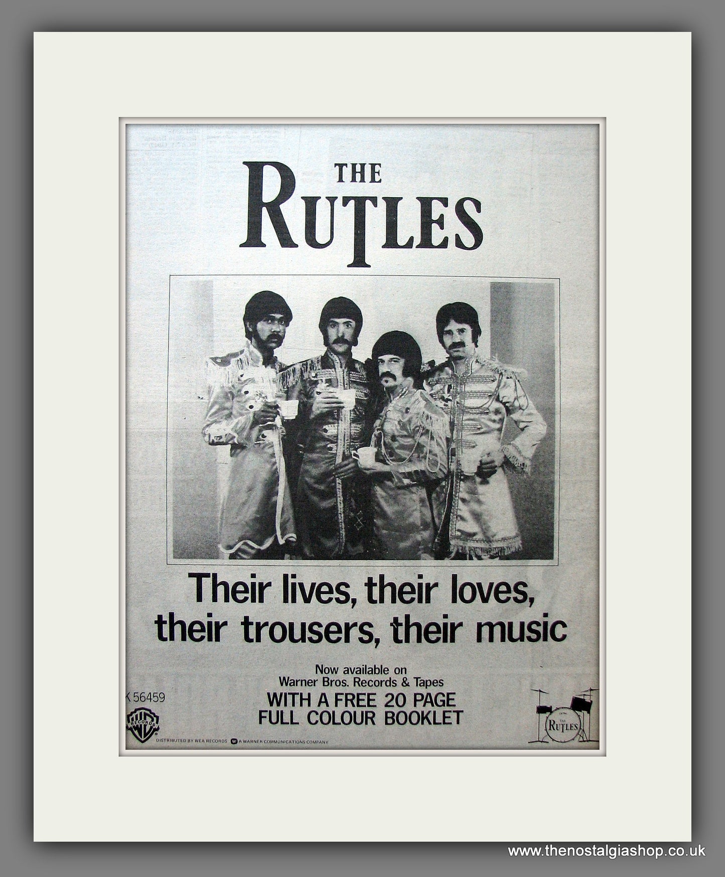 The Ruttles. Vintage Advert 1978 (ref AD13970)