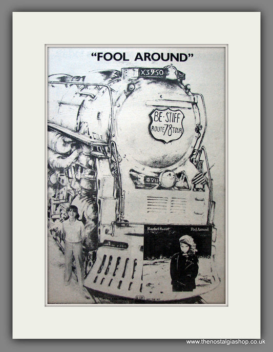 Rachel Sweet. Fool Around. Be Stiff Tour '78. Vintage Advert 1978 (ref AD13971)