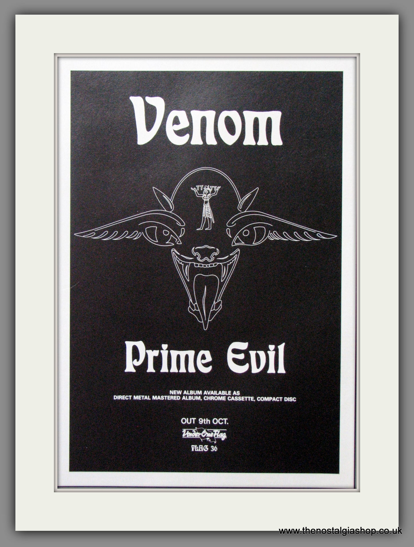 Venom. Prime Evil. 1989 Original Advert (ref AD53325)